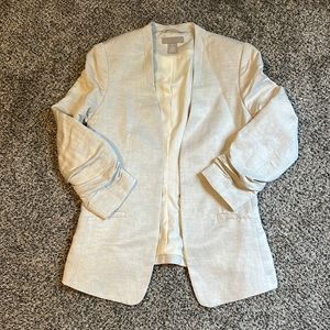 H&M bamboo and linen blazer sz 2